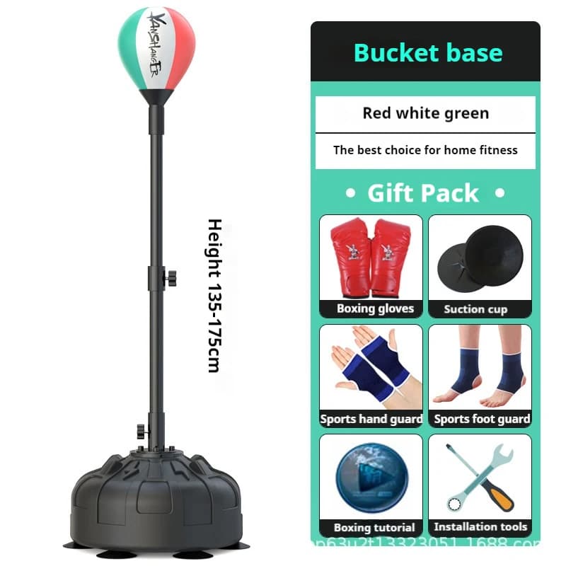 Speed Ball Dodge Training Equipment Gym Fitness Boxing Speed Bag Height Adjustable Freestanding Punching Bag Reflex Boxing Bag