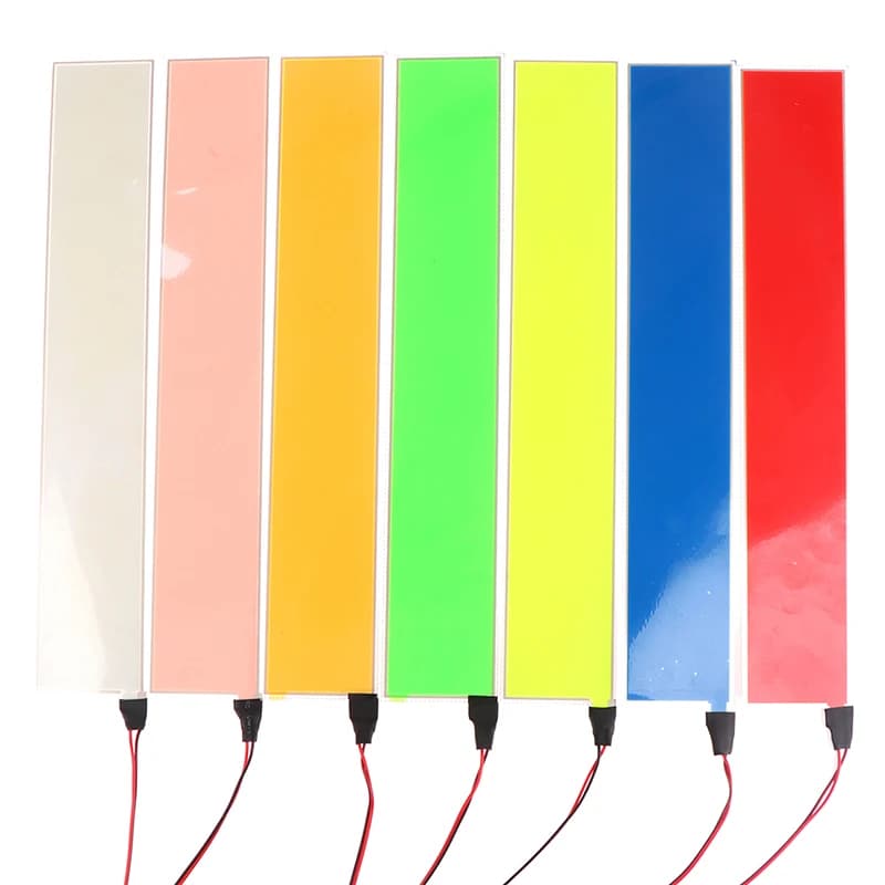 Pannello luminoso flessibile EL lampada a striscia di luce posteriore elettroluminescente per la festa in auto a casa 30.3x5.3cm accessorio per auto muslimenscenger