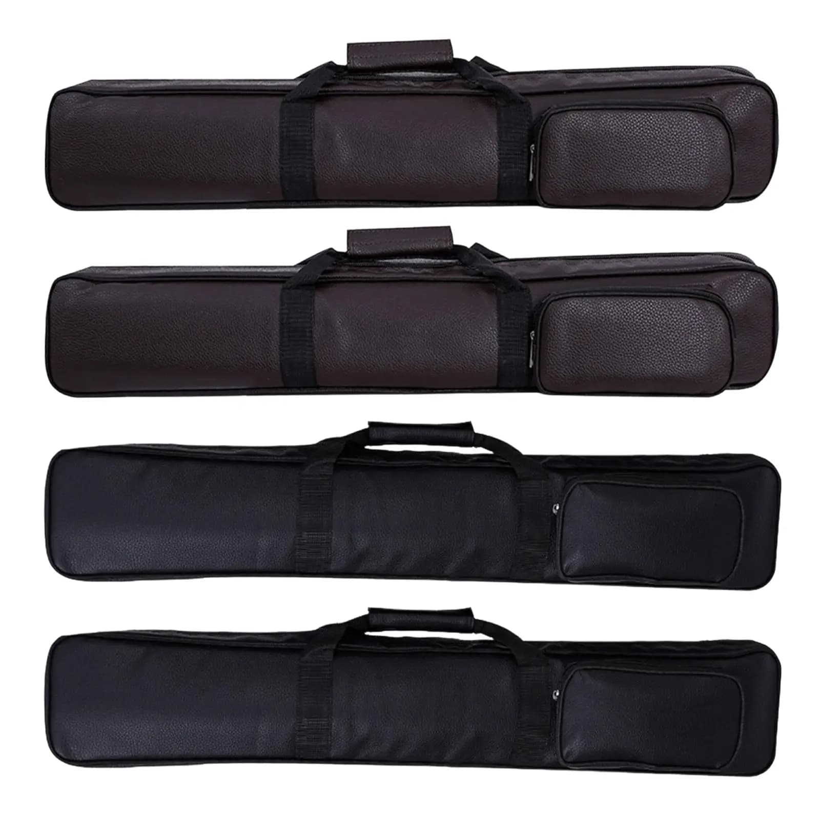 Custodia per Stecca da Snooker 1/2 in Pelle PU, Porta Stecca da Biliardo, Borsa da Viaggio per Accessori da Pool