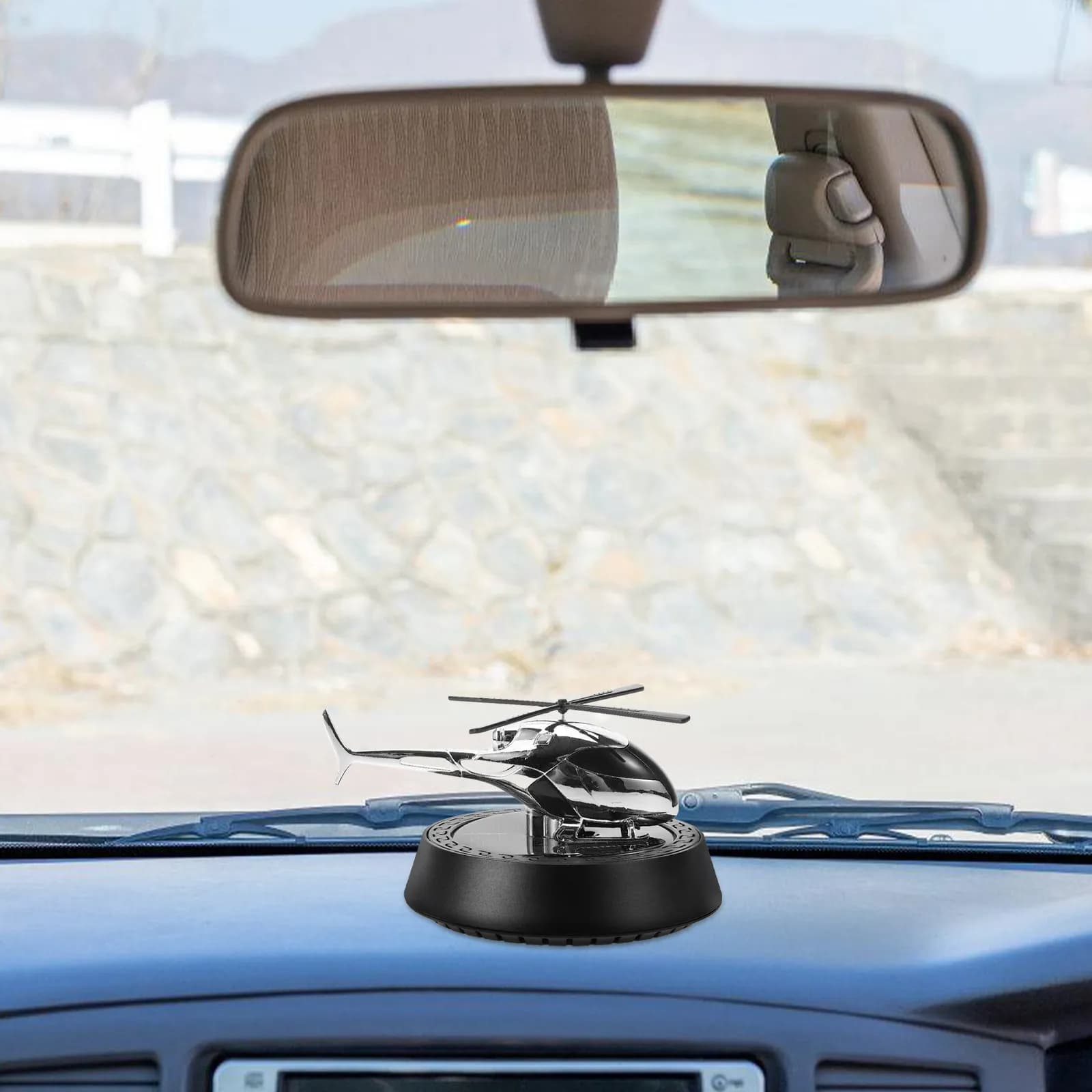 Solar Powered Car Air Freshener Diffuser Aromatherapy Oil Scent Dispenser for Automobiles Stylish Eco Friendly Interior