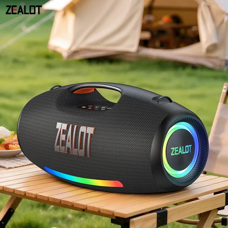 Altoparlante Bluetooth portatile impermeabile Zealot-S89 250W, subwoofer wireless da esterno con triplo radiatore passivo - bassi profondi