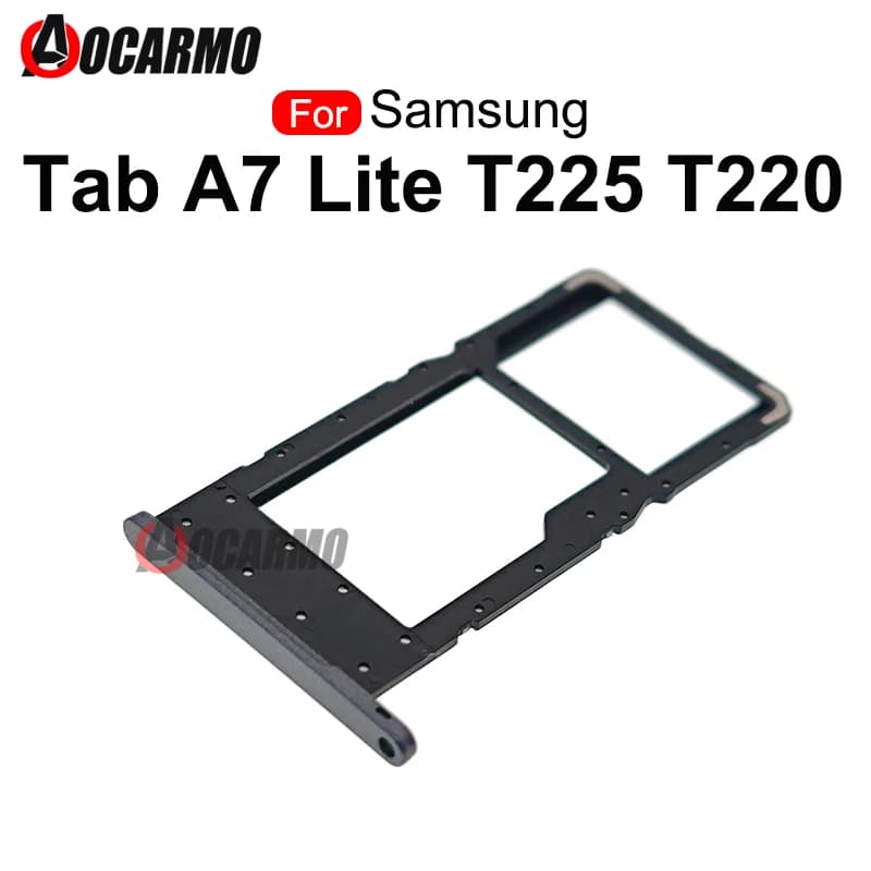 Scheda SIM Nera e Argento per Samsung Galaxy Tab A7 Lite TabA 8.4" T307 SM-T225 T220, Vassoio Porta SIM Micro SD, Ricambio Slot