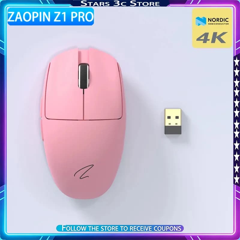 Zaopin Z1 PRO Wireless Mouse Bluetooth Tri Mode PAW3395 1k/4k Ergonomic Design of Small Hands Lightweight Game Office Mouse