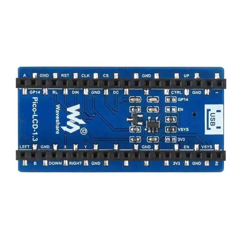 Modulo display LCD da 1,3 pollici 19650, 65K colori, 240x240, interfaccia SPI ST7789 per scheda Raspberry Pi Pico, schermo integrato, 1 pezzo