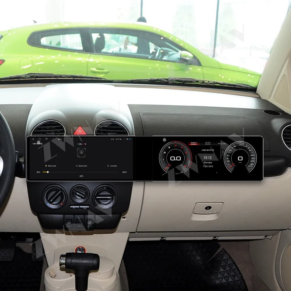 Car Accessories Android 13 12.3" Hd Touch Dual-Screen For Volkswagen Beetle 2003-2010 Car Gps Multimedia Player Gps Navi Radio