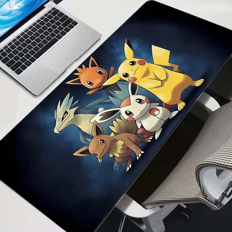 Mouse mat Pokemon Pikachu Anime rubber table Big player xxl Desk mat Computer keyboard mat mousepad accessories