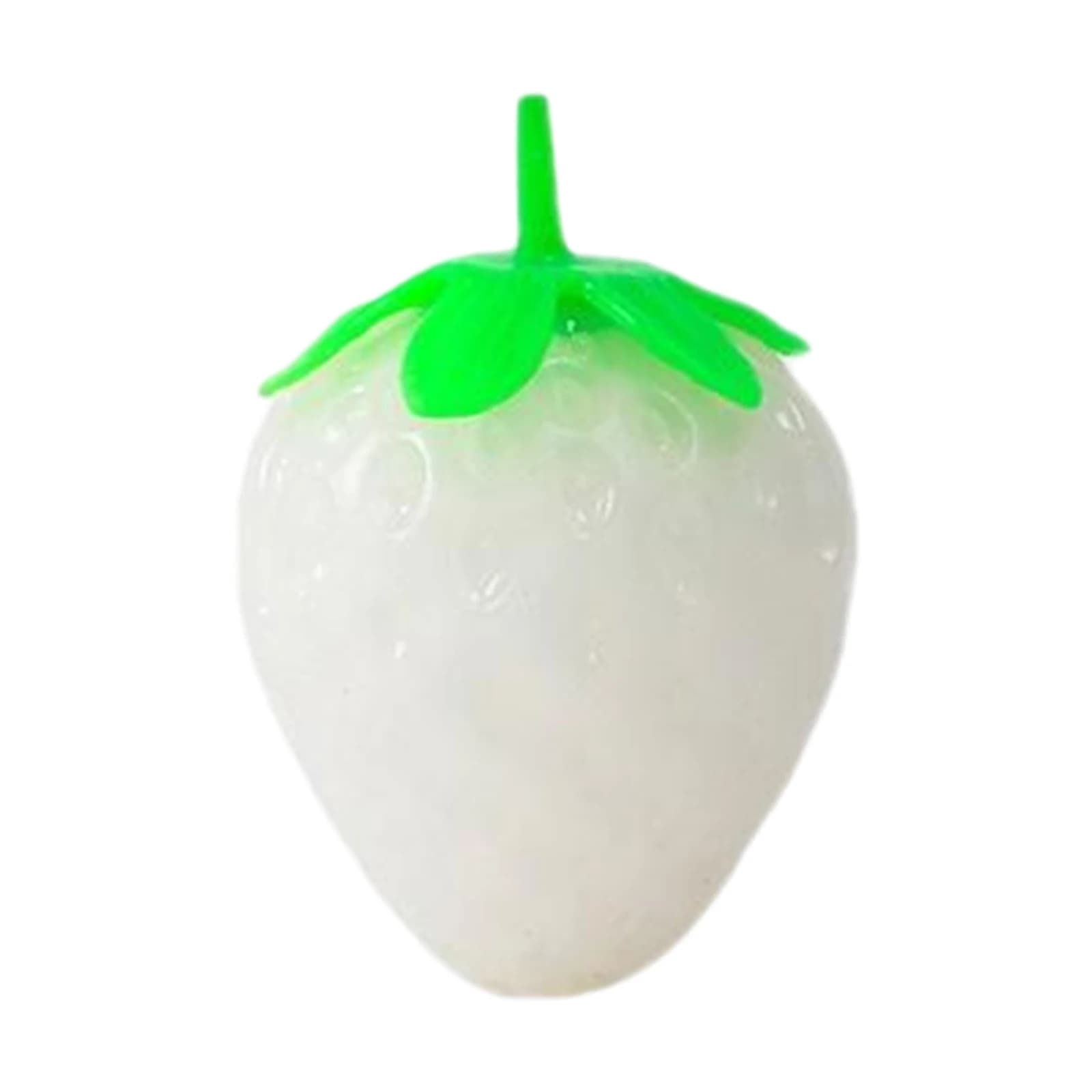 Giocattolo Sensoriale TPR Antistress, Fragole Simulate che Cambiano Colore, Giocattolo da Spremere, Fidget Toy per Bambini