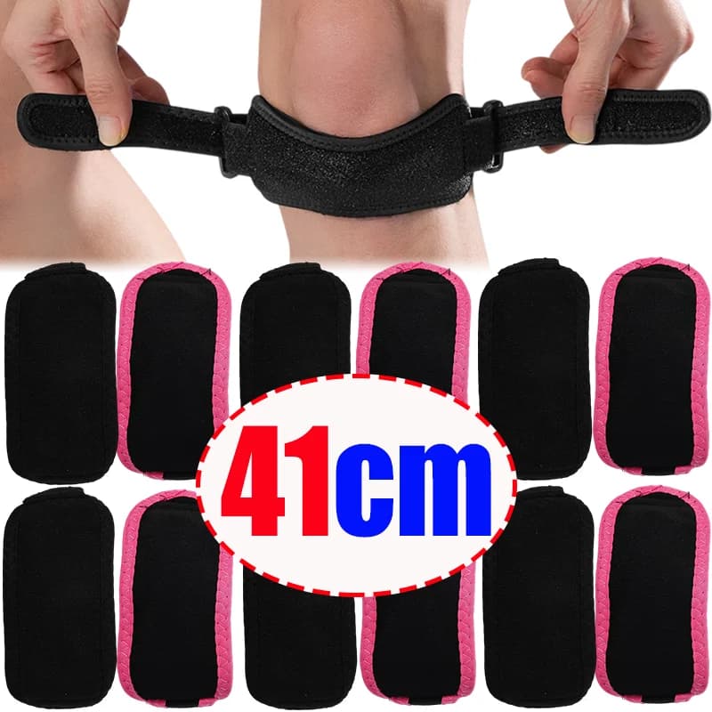 Stabilizzatore rotuleo Ginocchiera Supporto di compressione regolabile per sport all'aria aperta Fitness Poliestere traspirante Sollievo dal dolore articolare