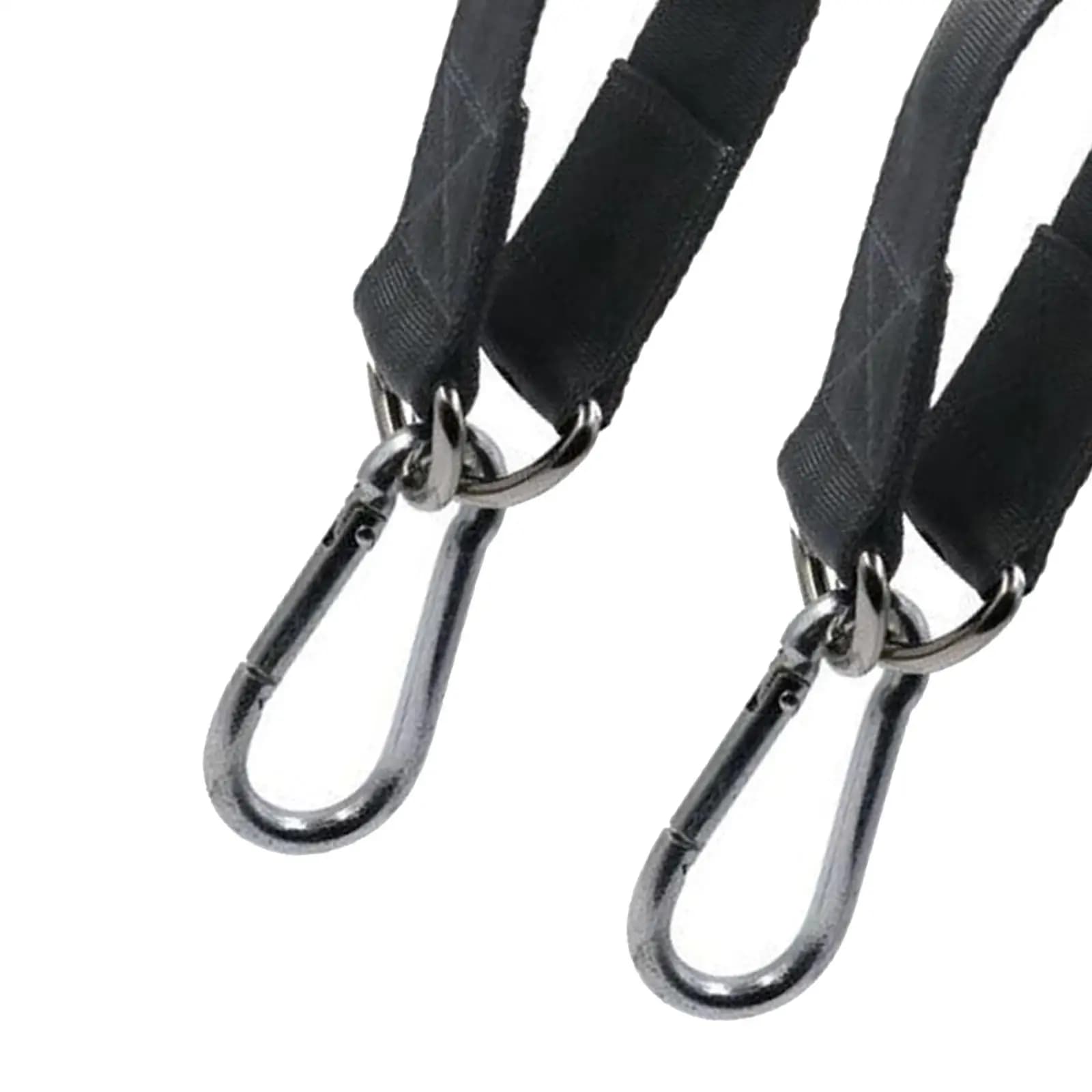 Cinghia Regolabile in Nylon con Moschettone a D per Barra Trazioni, Attrezzo Multifunzione per Addominali e Fitness