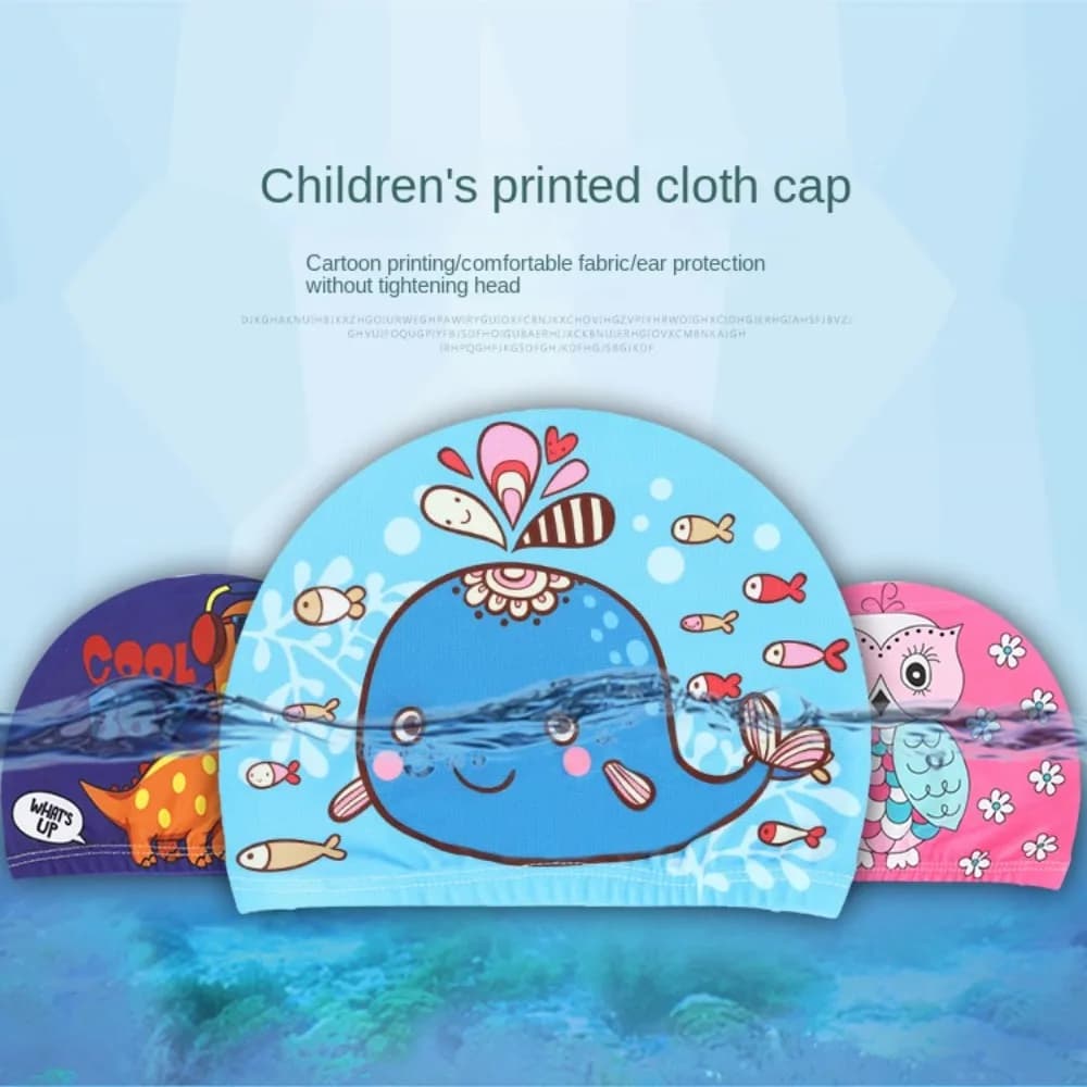 Swimwear for Children with Animated Cards, Waterproof, Ear Protection, Comfortable and with Carinian Motives