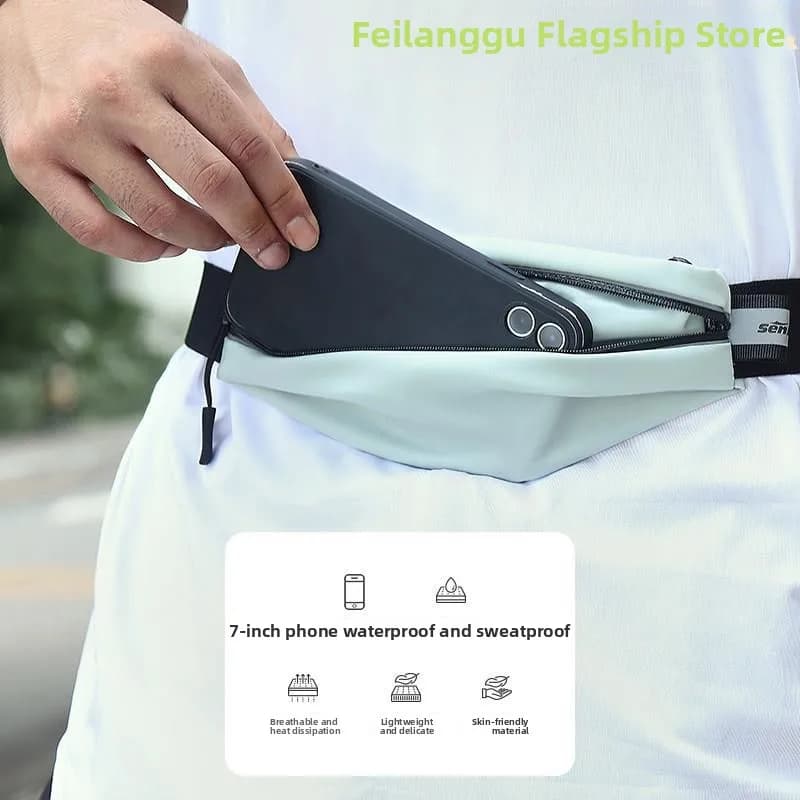 Invisible Running Belt Mobile Phone Bag Multifunctional Outdoor Sports Waist Bag Marathon Equipment Unisex Functional Small Bag
