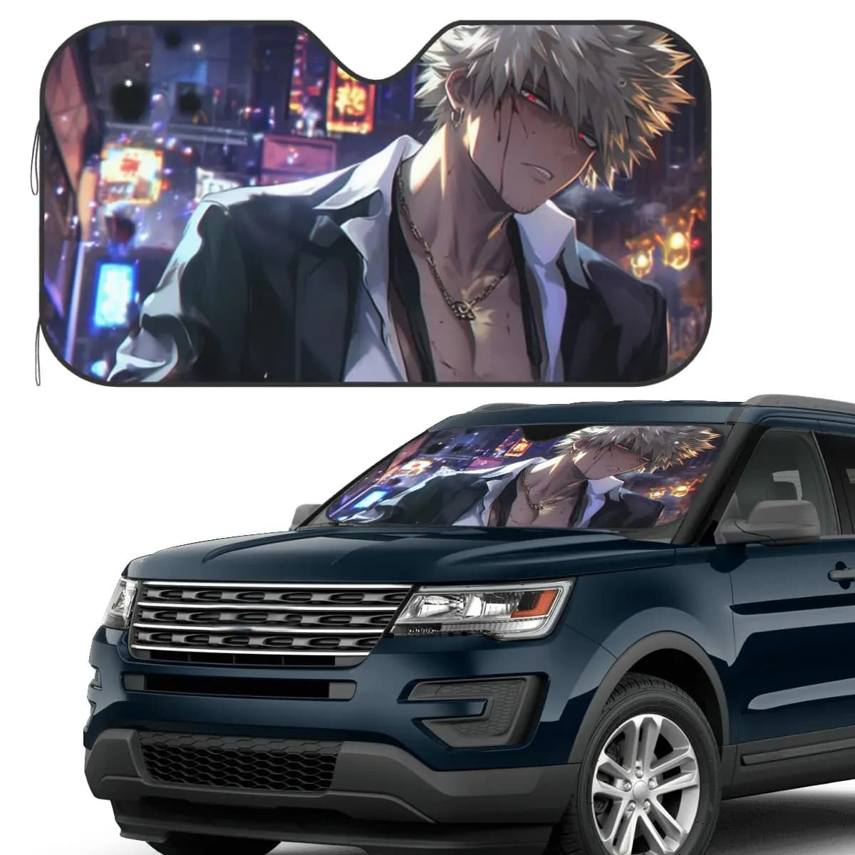 Bakugou Katsuki Parasole Parabrezza Auto Parabrezza Anteriore Finestra Parasole Accessori Coperture