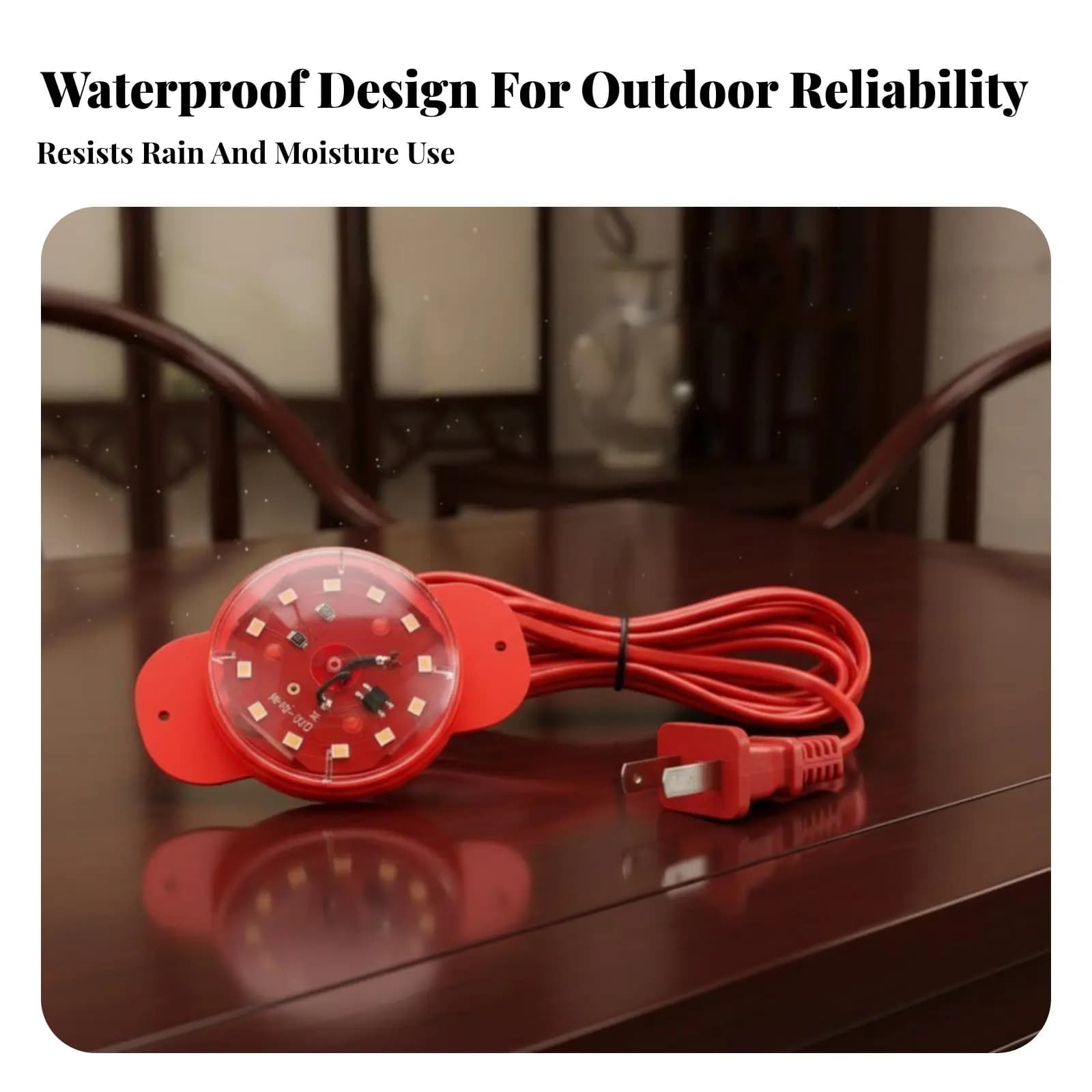 Lanterna LED Rossa per Capodanno, Telecomando, Alimentata a Batteria, Impermeabile, Luce per Balcone Esterno, Illuminazione Festiva