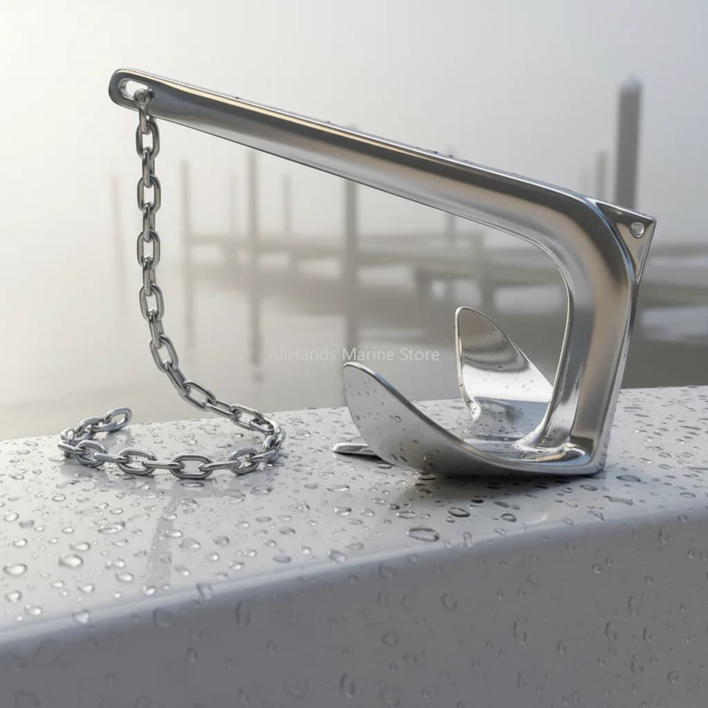 1-80kg Bruce Style Anchor Stainless Steel 316 Marine Hardware High Mirror Polish Boat Anchors