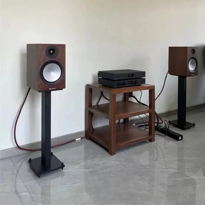 Audio stand35a bookshelf speaker full iron floor surround metal tripod
