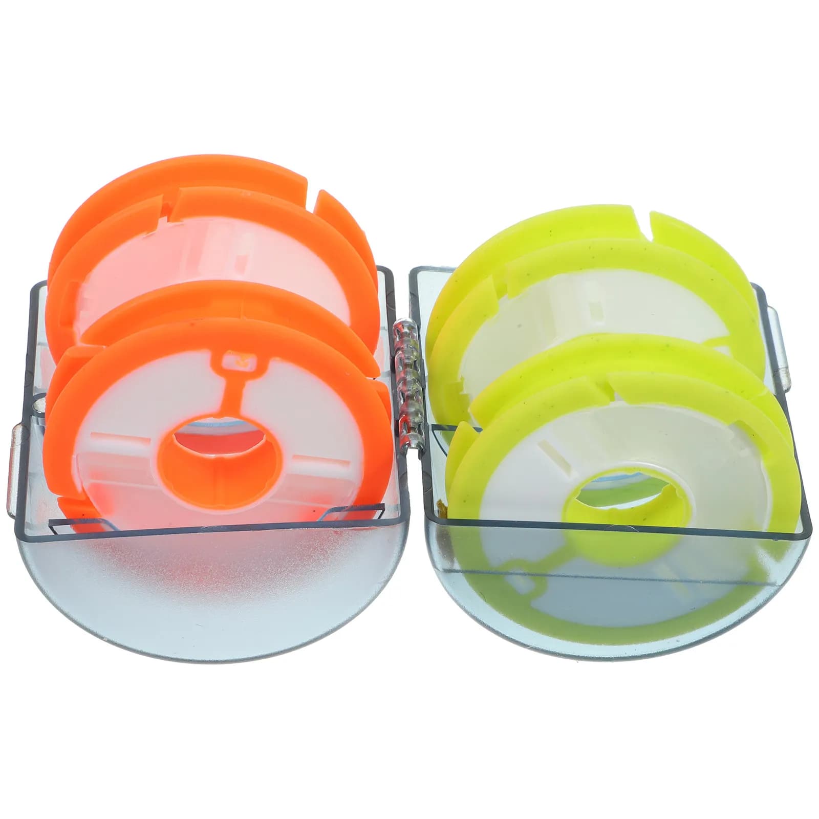 Set di 4 Bobine per Lenza da Pesca, Scatola Multifunzione per Attrezzatura da Pesca con Custodia e Tavola Avvolgilenza per una Gestione Ordinata della Lenza