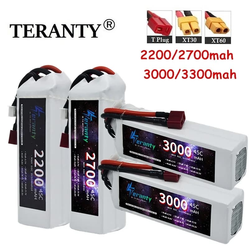 ​ Batteria Lipo 4S 14.8V 2200MAh 2700MAh 3000MAh 3300MAh 45C/60C Per RC FPV Aereo Drone Elicottero Quadcopter