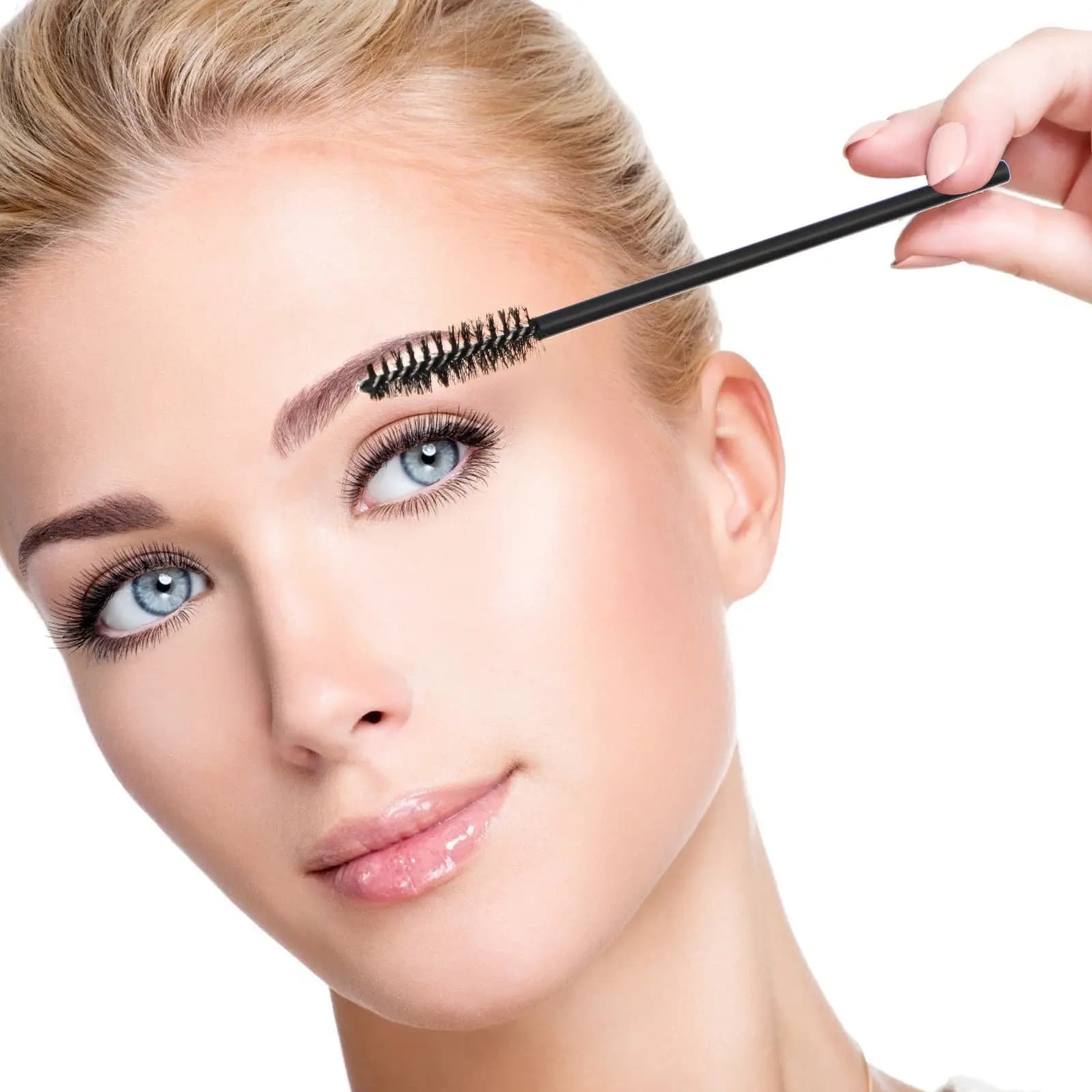 100 Pezzi Spazzole per Ciglia, Applicatori per Mascara, Pennelli Monouso con Setole Morbide, Applicatori per Lucidalabbra e Rossetto, Pettine per Ciglia, Strumenti per il Trucco