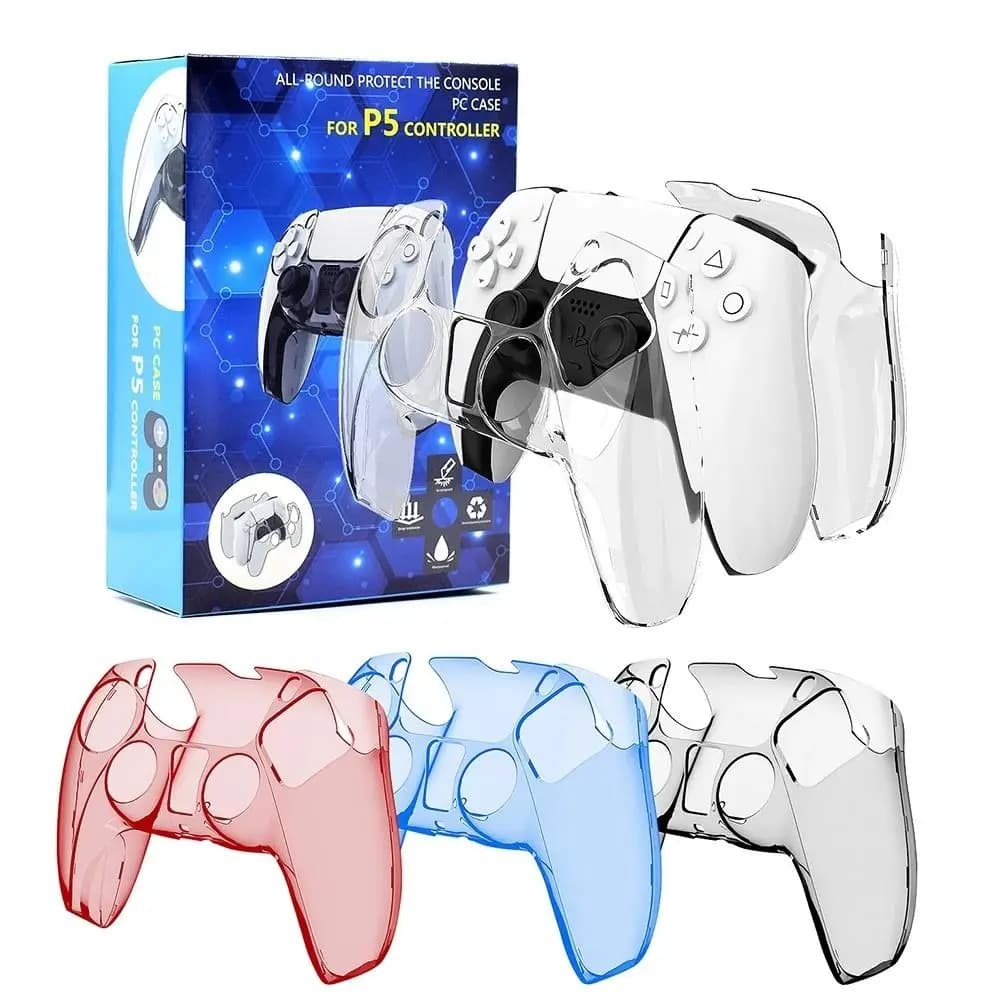 Guscio rigido trasparente per controller PS5 Custodia protettiva in cristallo Cover trasparente per accessori per gamepad Playstation5