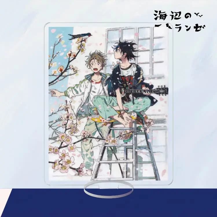 BL Anime Figure Acrilico Stand Seaside Stranger Yaoi Mio e Shun Boys Love Model Action Ornament Figurines per la decorazione della scrivania