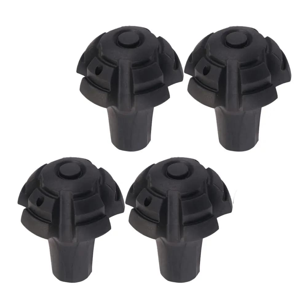 4Pcs Walking Pole Tpr Tip Covers Universal Trekking Pole Protectors Wear-Resistant Slip-Resistant Cement Steep Road Use