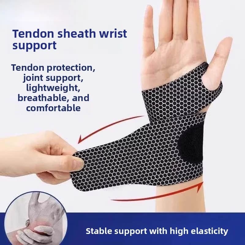 Men's Wrist Support Brace Breathable Fixed Support for Tendonitis Carpal Tunnel Syndrome Thumb Sprain Work Injury Relief