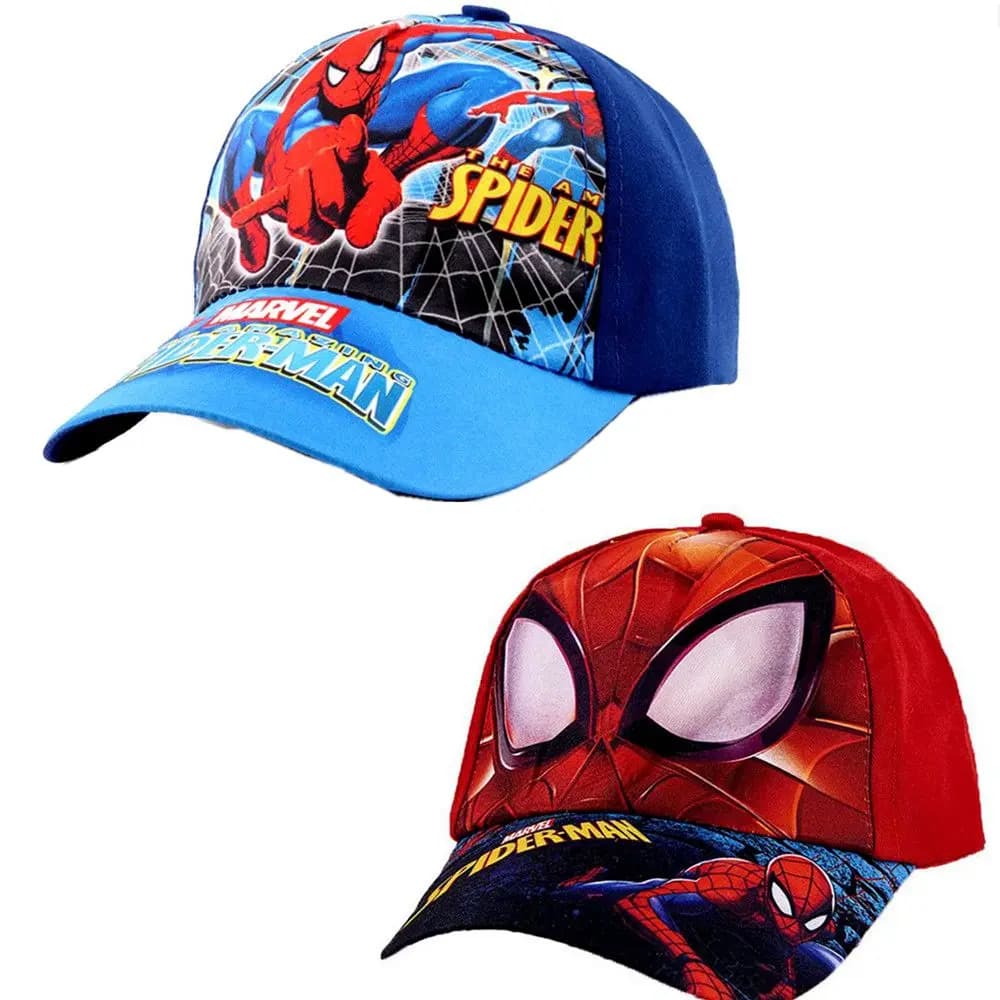 Baseball Hat with Character Cartoon Spider-Man, Party Accessories, Children Gift