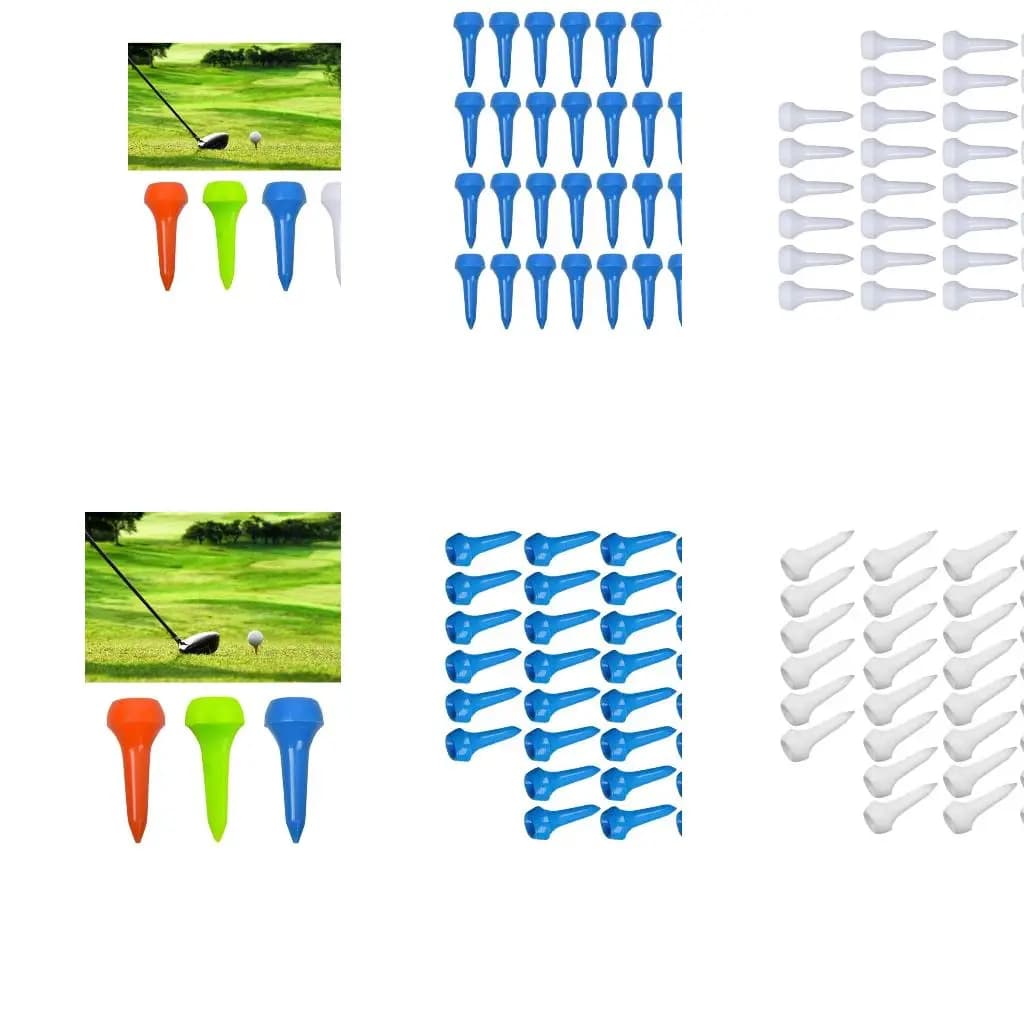 Q39E 30Pcs Mushroom Head Short Golf Tees Balls Stand Professional White Plastic Golf Tees Golf Accessory for Driving