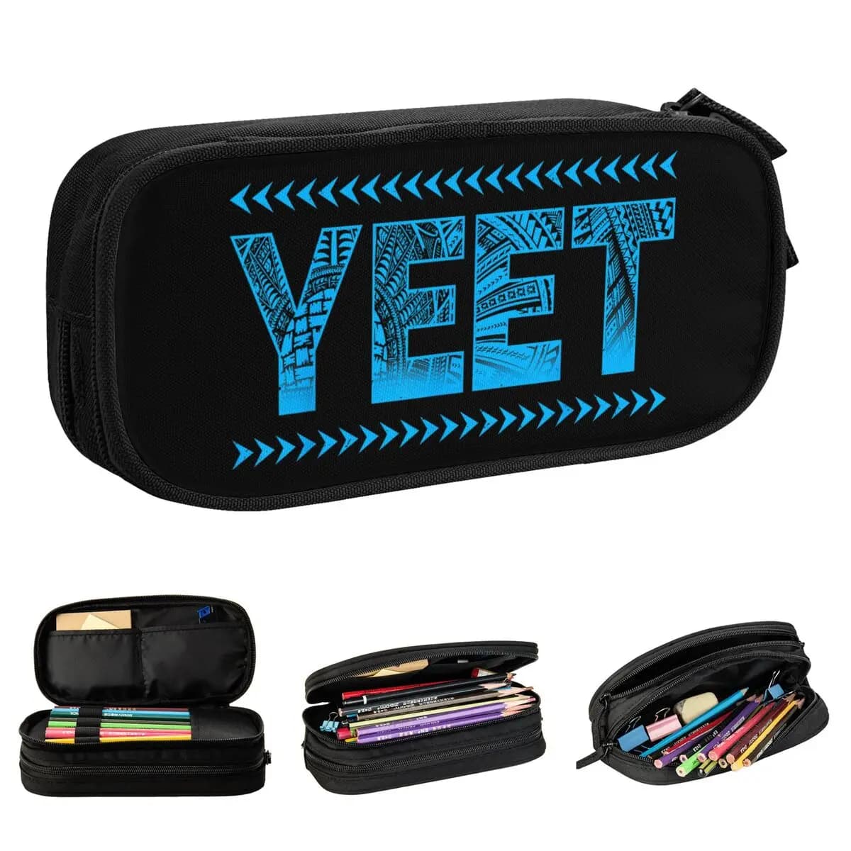 Jey Uso Yeet Pencil Case Main Event Classic Pen Holder Pencil Bags Wrestler Girl Boy Big Capacity School Supplies Pencilcases