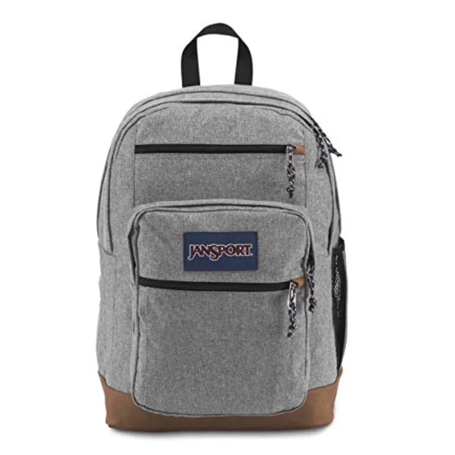 Zaino alla moda con scomparto per laptop da 15 pollici - Borsa grande per computer con 2 scomparti e spallacci ergonomici, grigio Letterman