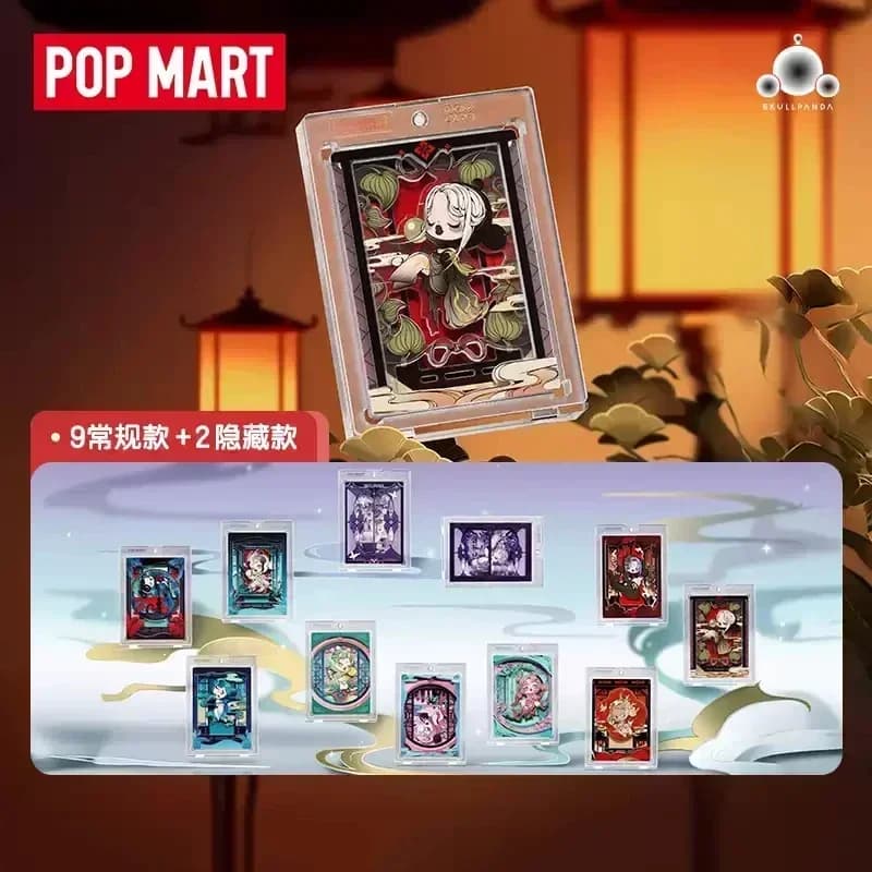 POP MART SKULLPANDA The Mirage Series Art Collection Card Mystery Box Trendy Blind Box Anime Figure Guess Bag Toys Desktop Decor