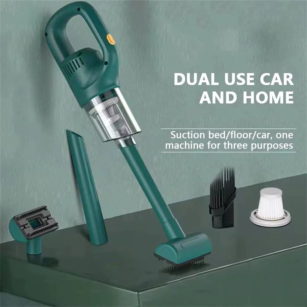 Aspirapolvere automatico senza fili Portatile Potente aspirazione Bagnato e asciutto 120W Ricaricabile per detergente per interni auto domestici e animali domestici