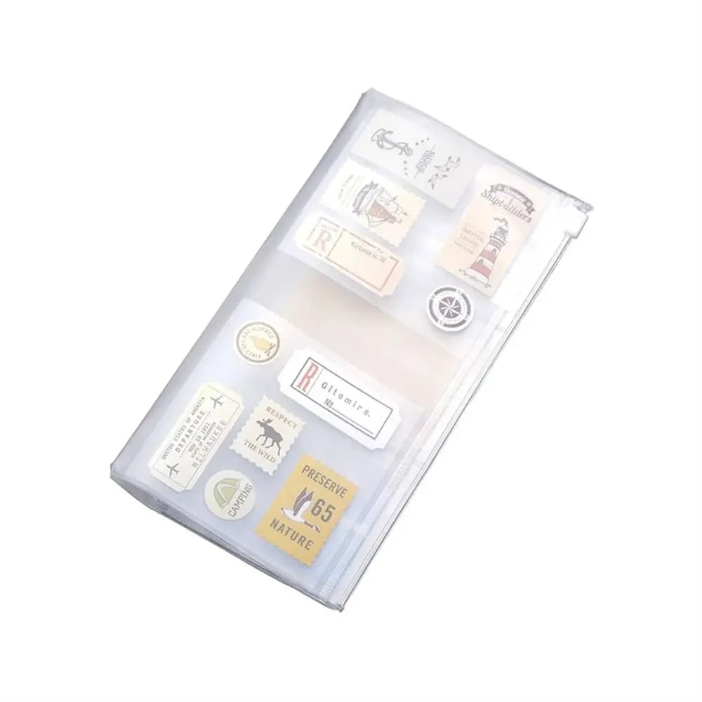 Passaporto per Midori Travelers Pocket Notebook Storage Bag Notebook Zipper Bag Journal Planner Card Holder borsa con cerniera in PVC