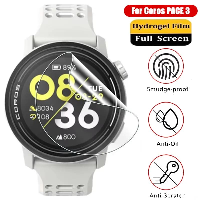 HD Soft Film for Coros PACE 3 Screen Protector Accessories Smartwatch for Coros Pace 3 Full Cover Hydrogel Protective Film