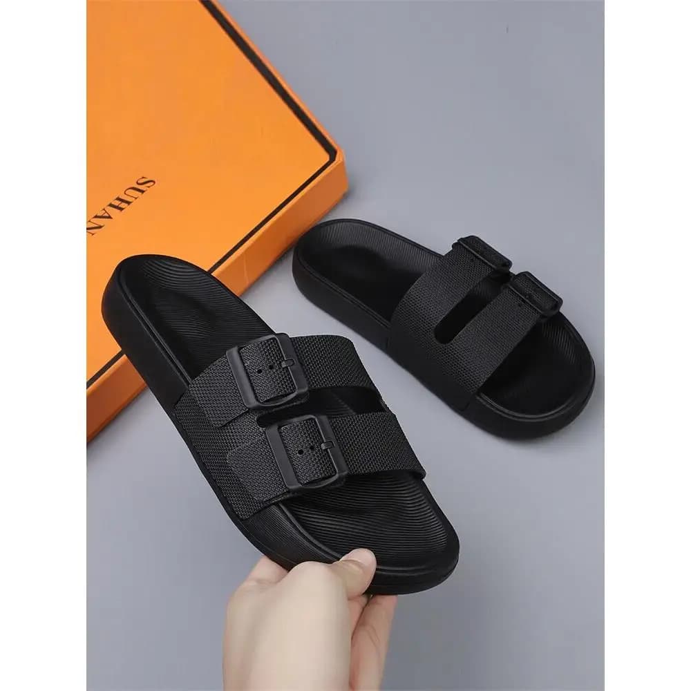 Ciabatte da uomo per esterni, antiscivolo, regolabili, comode, traspiranti, resistenti all'usura, sandali estivi slip-on