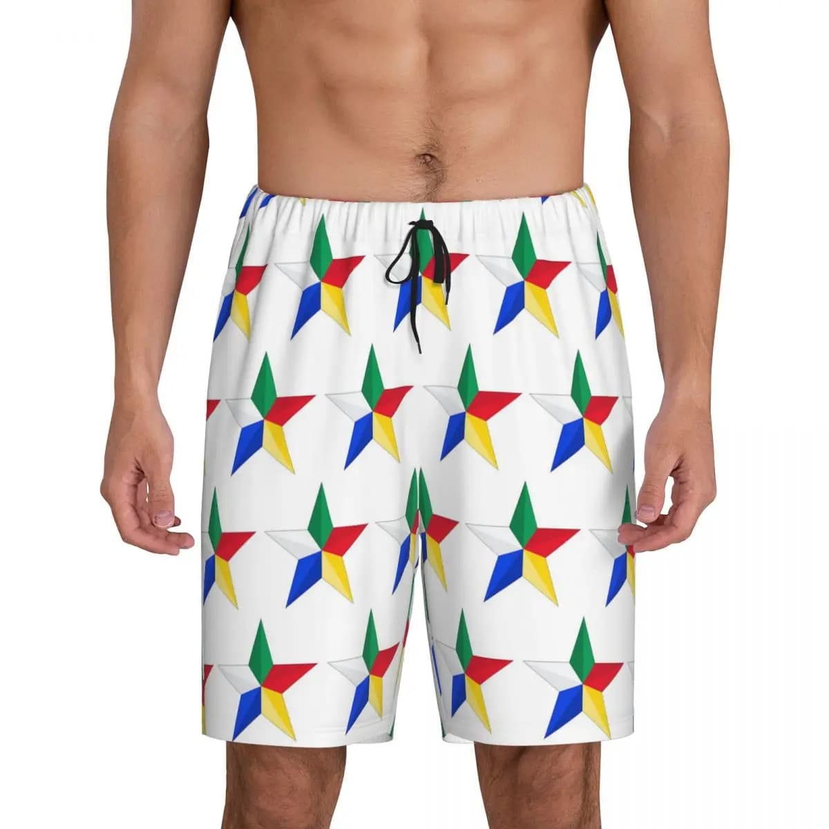 Custom Druze Star Short Pajama Pants Men Sleepwear Sleep Lounge Bottom Shorts Sleeping Pants