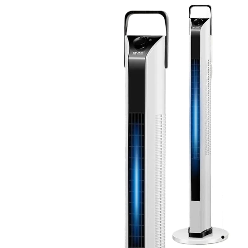 Intelligent water-cooled bladeless tower fan, vertical oscillating, low-noise floor electric fan