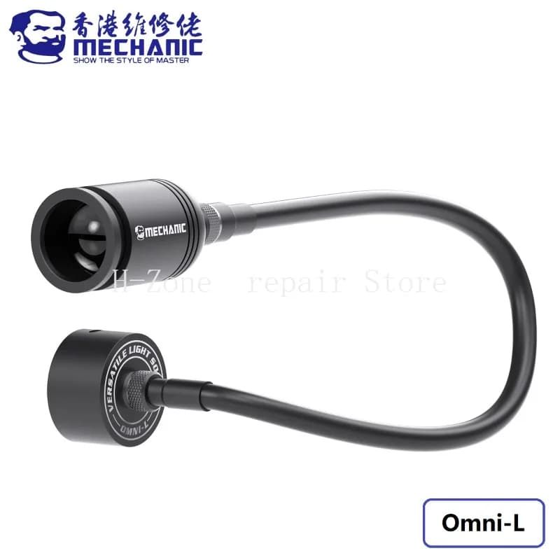 MECHANIC Omni-L 5W Sorgente Luminosa LED ad Alta Resa Cromatica per Microscopio, Modulare Regolabile Pieghevole con Dimmerazione Continua, Lampada LED con Base Magnetica