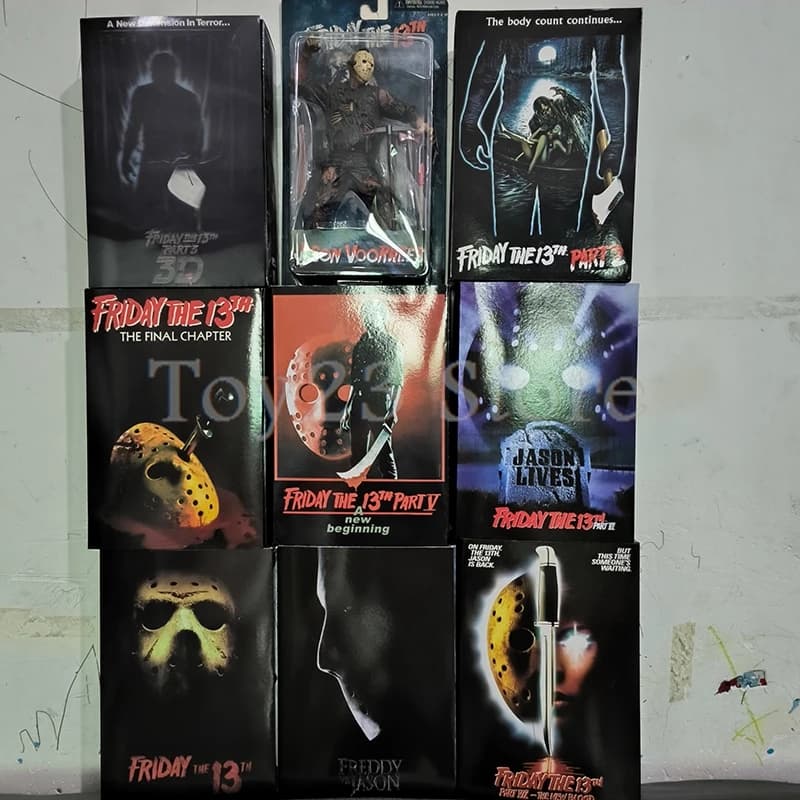 NECA Friday The 13th Figure Part VII 7 New Blood Ultimate Jason Voorhees Pennywise Action Figure Model Horror Halloween Gift