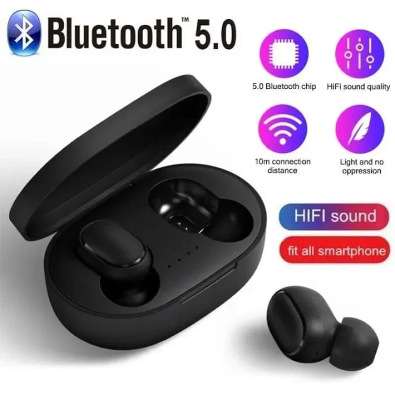 Wireless Bluetooth 5.0 A6S TWS, Sports Headphones with Microphone for iPhone, Samsung, Huawei and Smartphone