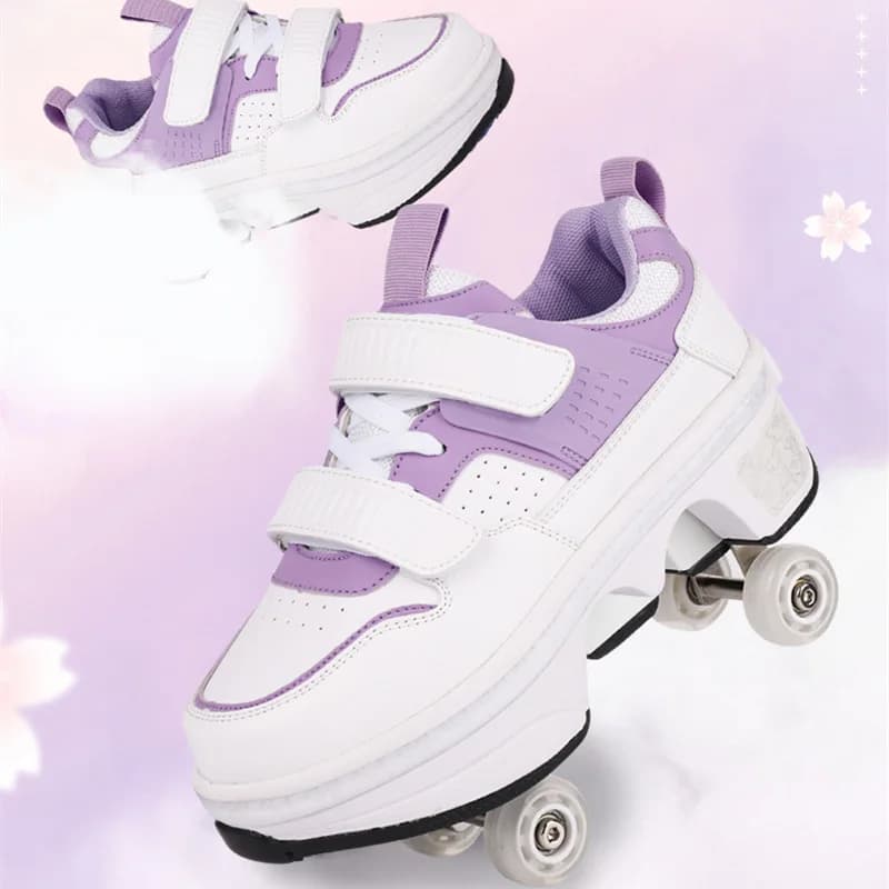 Nuova deformazione scarpe Parkour scarpe da pattinaggio a rotelle bambini adulti Sneakers Unisex Street Urban Fitness FSK Quad scarpe da pattinaggio