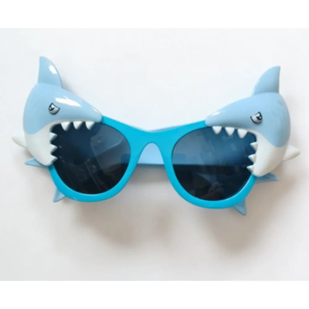 Occhiali da Sole a Forma di Testa di Squalo Blu PESENAR, Divertenti Accessori per Foto Booth per Spiaggia e Festival Estivi