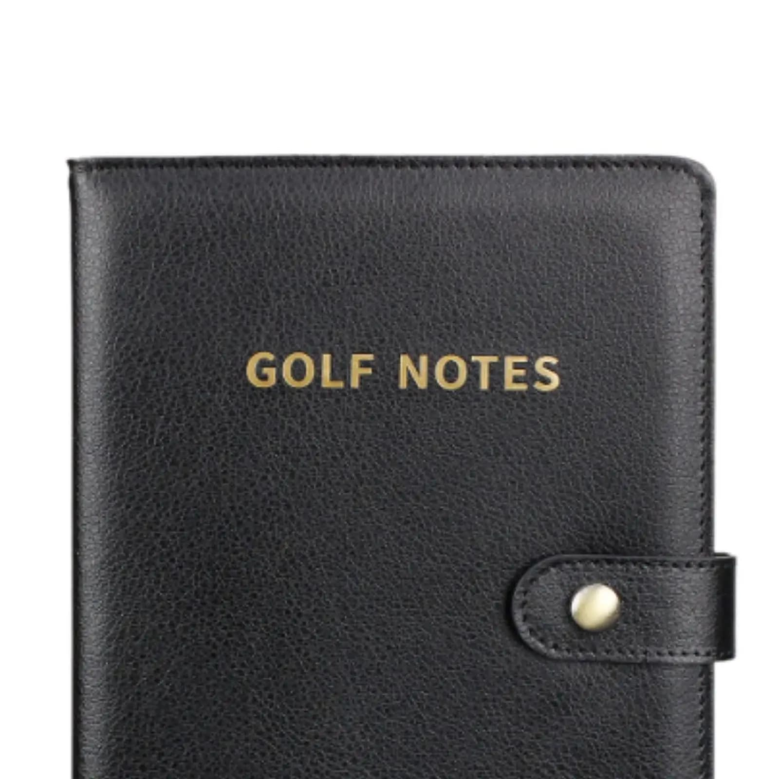 Pocket Size Golf Scorecard Book Sturdy PU Leather Journal Log Book for Outdoor Golf Supplies and Accessories