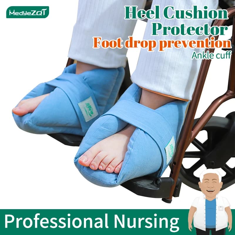 Heel Cushion Protector Pillow to Relieve Pressure from Sores and Ulcers, Foot Pillow, Adjustable in Size