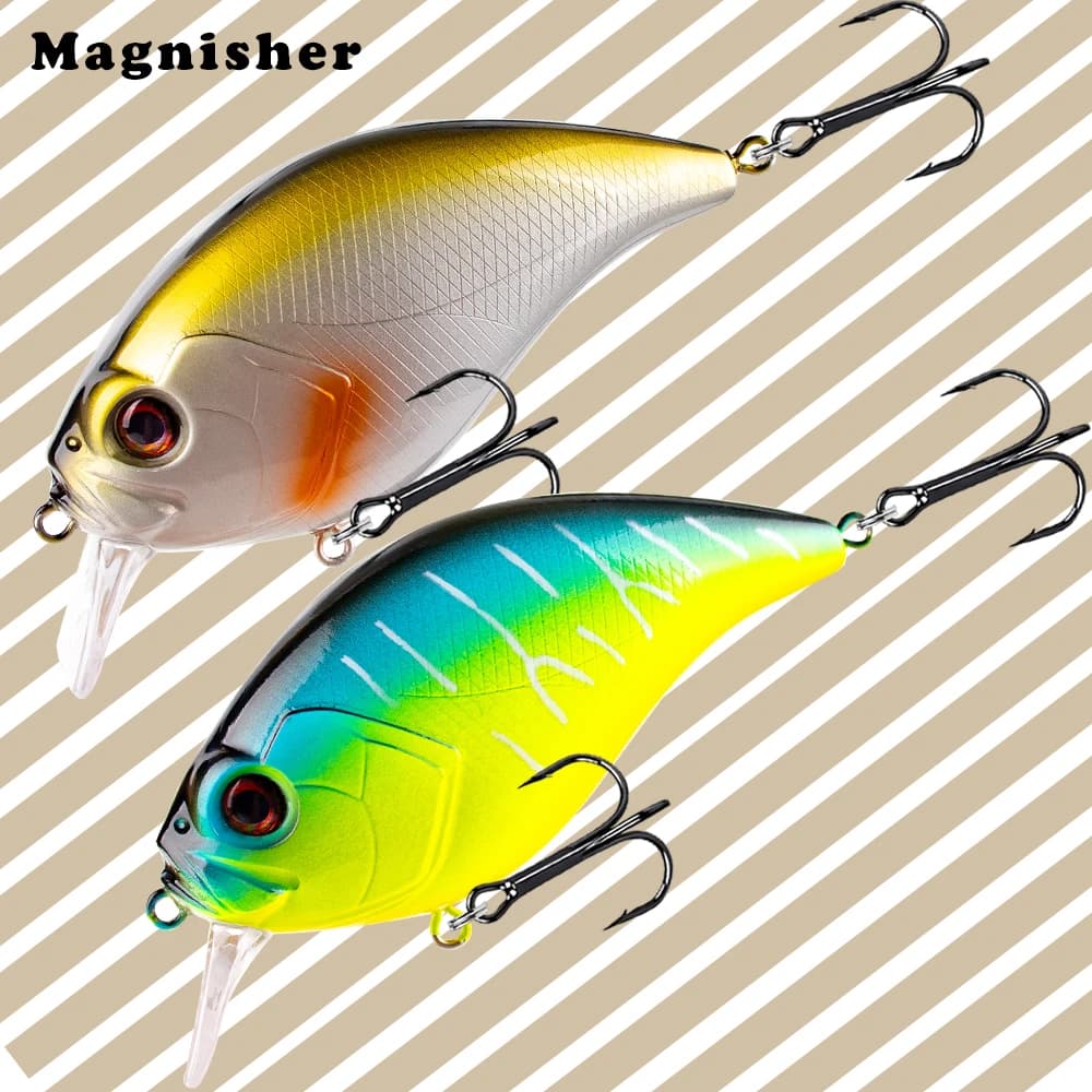 Magnisher Crankbait di grandi dimensioni 11,5 cm 47 g Esche artificiali dure galleggianti per esche da pesca per spigola Wobble 3 ganci Manovella Attrezzatura