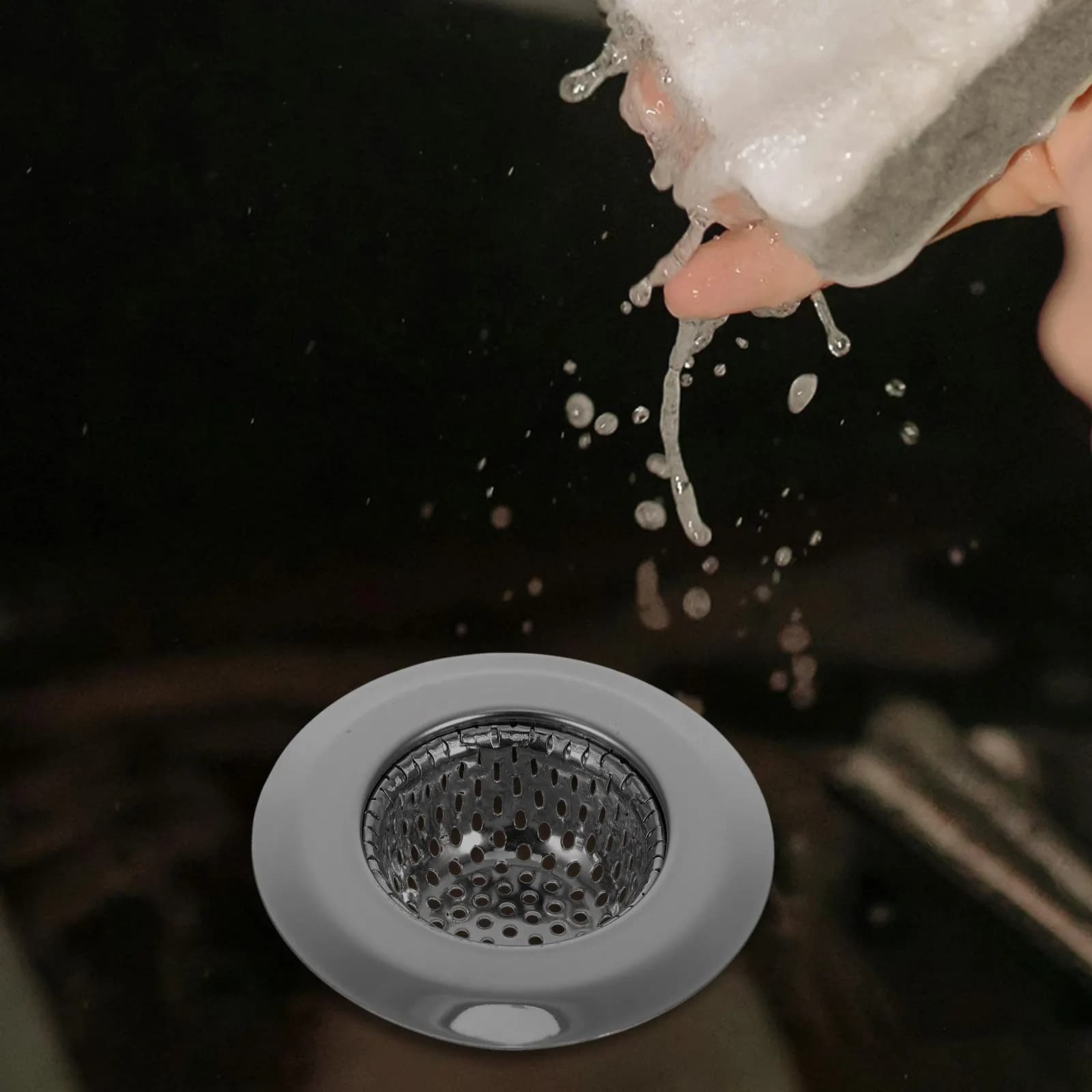 Stainless Steel Sink Filter Screen Kitchen Strainer Basket Mesh Drain Hair Catcher Waste Filter Screen for Kitchen Shower Drain