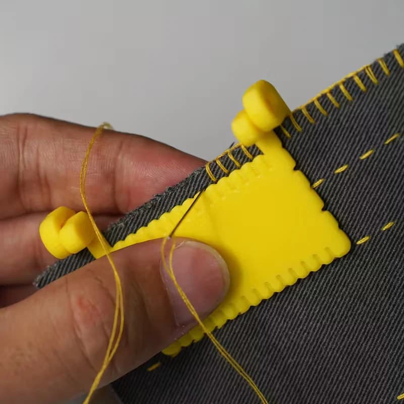 Clip Guida Cucito Portatile per Misurare Bordi e Calibrare Aghi, Strumento di Misurazione per Principianti, Quilting, Artigianato, Orlature e Fai da Te
