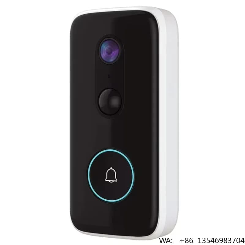Campanello Video Wireless 3MP 2K HD con Rilevamento di Movimento PIR, Visione Notturna, Sicurezza Domestica Intelligente, Archiviazione Cloud, Alimentazione a Batteria/USB