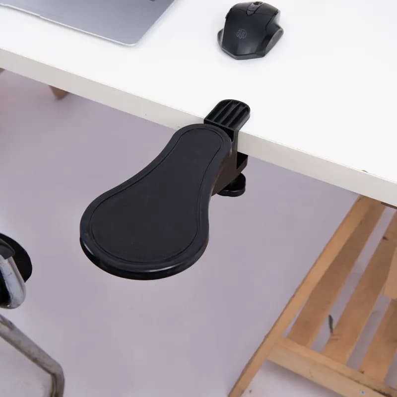 Supporto Ergonomico Girevole per Braccio e Polso da Scrivania, con Morsetto per Mouse e Tastiera, per Ufficio e Casa