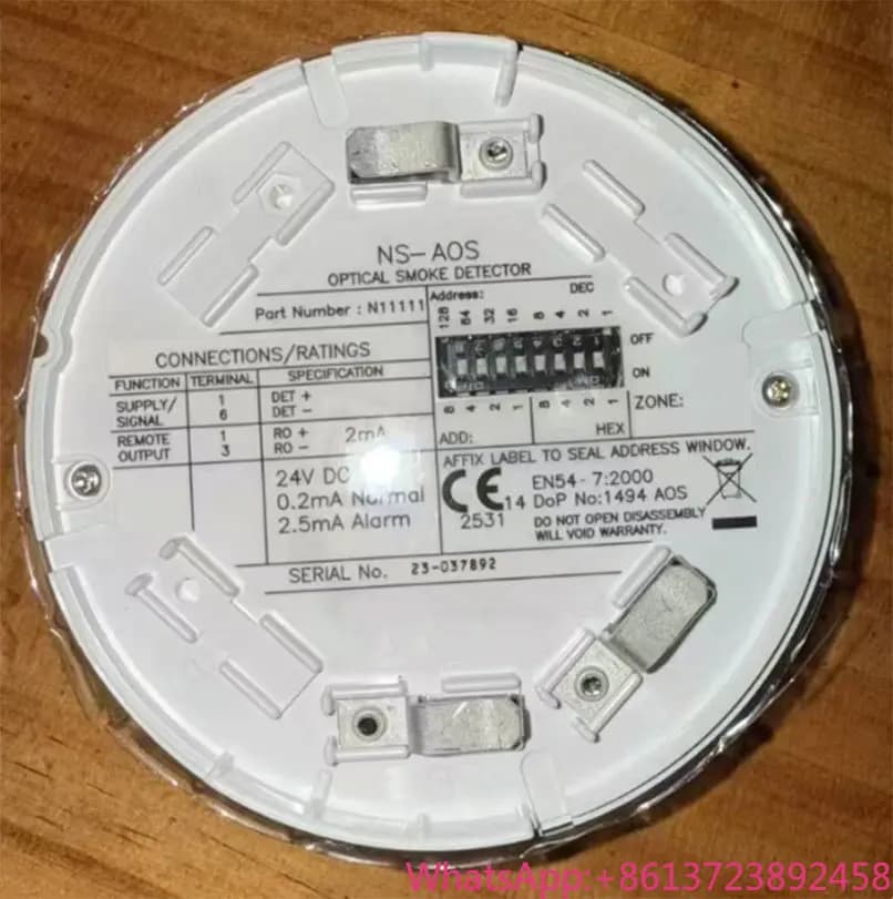 Nuovo Rilevatore di Fumo Ottico NS-AOS N11111 con Garanzia di Un Anno